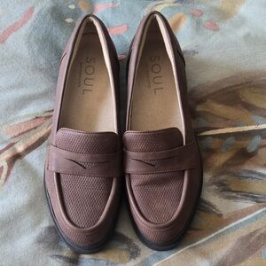 Brown Loafers by Soul Naturalizer
